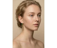 Marc Malone Gold-plated chain earrings Amelisse MCE260836G
