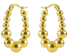 Marc Malone Gold-plated earrings Gwyneira Gold Earrings MCE260601G