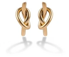 Marc Malone Auksuoti auskarai „Knot Ember“ MCE250382G