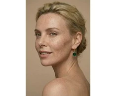 Marc Malone Gold-plated earrings with stones 2in1 Camila MCE260727G