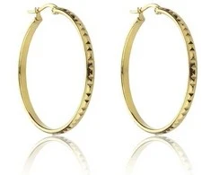 Marc Malone Paauksuoti auskarai su žiedais Addison Gold Earrings MCE23017G