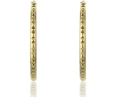 Marc Malone Paauksuoti auskarai su žiedais Addison Gold Earrings MCE23017G