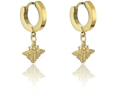 Marc Malone Gold-plated hoop earrings Bee Kinsley MCE23032G