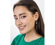 Marc Malone Gold-plated hoop earrings Bee Kinsley MCE23032G