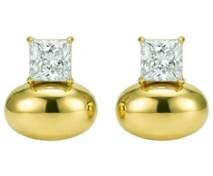 Marc Malone Gold-plated modern earrings Promise Earrings MCE260684G