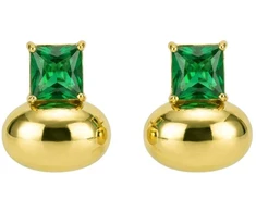 Marc Malone Gold-plated modern earrings Unity Earrings MCE260685G