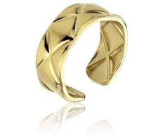Marc Malone Paauksuotas atviras žiedas Eliza Gold Ring MCR23014G