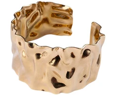 Marc Malone Masyvi atvira apyrankė „Gleezant Gold“ MCB250337G
