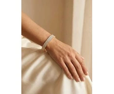 Marc Malone Shiny solid auksinis-plated steel bracelet Cecilia MCB250398G
