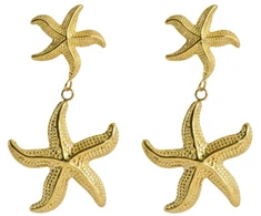 Marc Malone Statement earrings Starfish Nebula Earrings MCE260735G