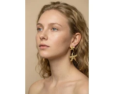 Marc Malone Statement earrings Starfish Nebula Earrings MCE260735G