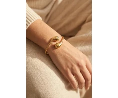 Marc Malone Stylish auksinis-plated solid bracelet Avielle MCB260843G