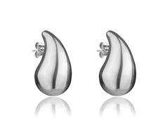 Marc Malone Timeless steel earrings Tear Drop MCE24033S
