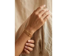 Marc Malone Triple chain bracelet Velmora Gold MCB260833G