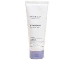 MARY &amp; MAY Šviesinamosios valomosios putos su kolagenu Baltas Collagen (Valomosios putos), 150 ml