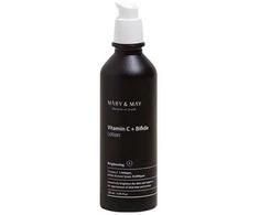 MARY &amp; MAY skaistinamasis odos losjonas su vitaminu C ir bifida (losjonas), 120 ml