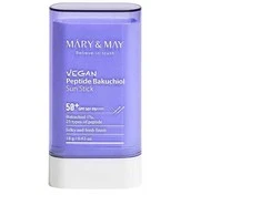 MARY &amp; MAY Apsauginis kremas nuo saulės SPF 50+ veganiškas peptidų bakuchiolio ekstraktas (apsauginis kremas nuo saulės) 18 g