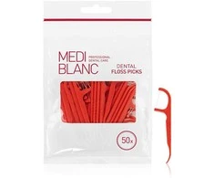 Mediblanc Dantų krapštukai su siūlu, 50 vnt.