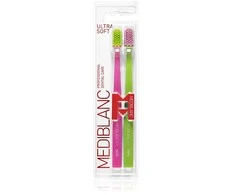 Mediblanc Ultra Soft Toothbrush Rožinė/Žalias 2 pcs
