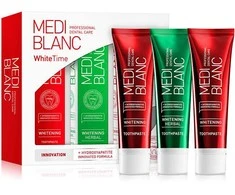 Mediblanc Whitetime dantų balinimo pastos rinkinys