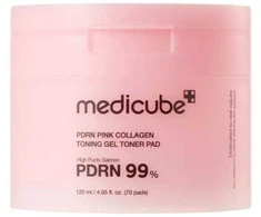Medicube Salmon DNA PDRN Rožinė Collagen Jelly Pad veido padeliai 70 vnt