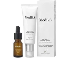 Medik8 Balance Moisturiser veido kremas 50 ml ir Glicolic Acid Activator glikolio rūgšties aktyvatorius, 10 ml