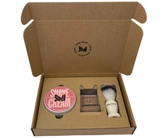 Men Rock The Life Shaver Juodas Pomegranate Essential Shaving Kit Skutimosi priemonių rinkinys, 1vnt