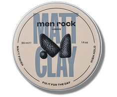 Men Rock Matt Clay Matinis plaukų modeliavimo molis, 30 ml