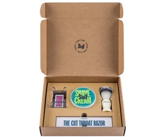 Men Rock Ultimate Shaving Gift Set Sandalwood Skutimosi rinkinys su vienaįmeniu skustuvu, 1vnt