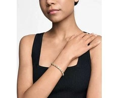 Michael Kors Gold-plated bracelet with cubic zirconia Bezel MKJ8470710