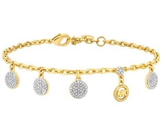 Michael Kors Gold-plated bracelet with zircons Premium MKJ8631931