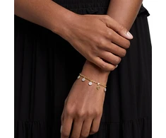 Michael Kors Gold-plated bracelet with zircons Premium MKJ8631931
