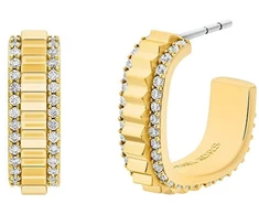 Michael Kors Gold-plated earrings with zircons Premium MKJ8613710