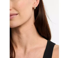 Michael Kors Gold plated round earrings with cubic zirconia Premium MKJ8518710