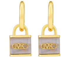 Michael Kors Kors Lock paauksuoti auskarai su perlu MKC1743TN710
