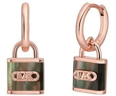 Michael Kors Kors Lock paauksuoti auskarai su perlu MKC1743TL791