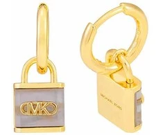Michael Kors Kors Lock paauksuoti auskarai su perlu MKC1743TN710