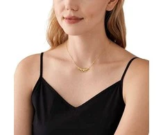 Michael Kors Modernus auksu dengtas karoliai Astor Link MKC170800710