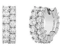 Michael Kors Premium hoop earrings with cubic zirconia MKJ8518040