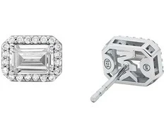 Michael Kors Blizgantys sidabriniai auskarai su cirkoniais Brilliance MKC1724CZ040