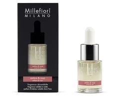 Millefiori Milano Fragrance Soluble in Vanduo Ambra &amp; Rosa, 15 ml