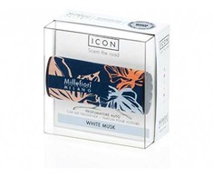 Millefiori Milano Icon Automobilinis oro gaiviklis Baltas Musk Textil Floral