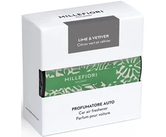 Millefiori Textil Floral Lime &amp; Vetiver ( žalia ) - Vůně do auta
