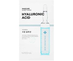 Missha drėkinamoji veido kaukė Mascure hialurono rūgštis (lakštinė kaukė), 27 ml