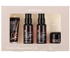 Mini veido priežiūros priemonių rinkinys Mizon Snail Miniature Set