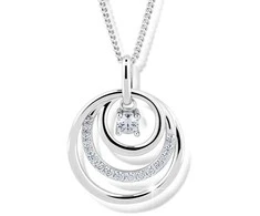 Modesi Beautiful sidabrinis pakabukas J328CZ-W (chain, pendant)