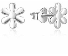 Moiss Delicate sidabrinis auskarai Gėlės E0002424