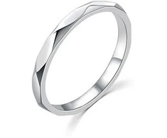 Moiss Minimalist sidabrinis ring R00019