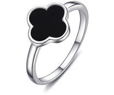 Moiss Stylish sidabrinis ring Quatrefoil R0004462-P
