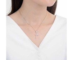 Moiss Timeless sidabrinis pendant Cross with zircons P0000743